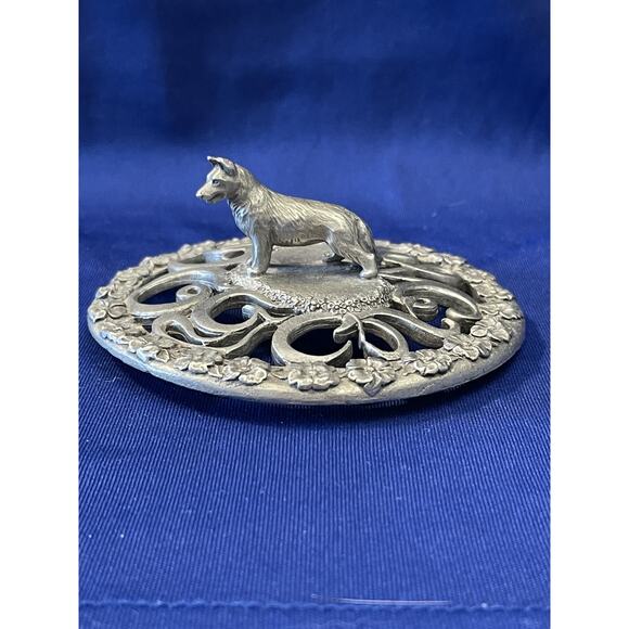 Shephard Dog Figurines and Candle Cap Set of Four Item - Picture 9 of 11